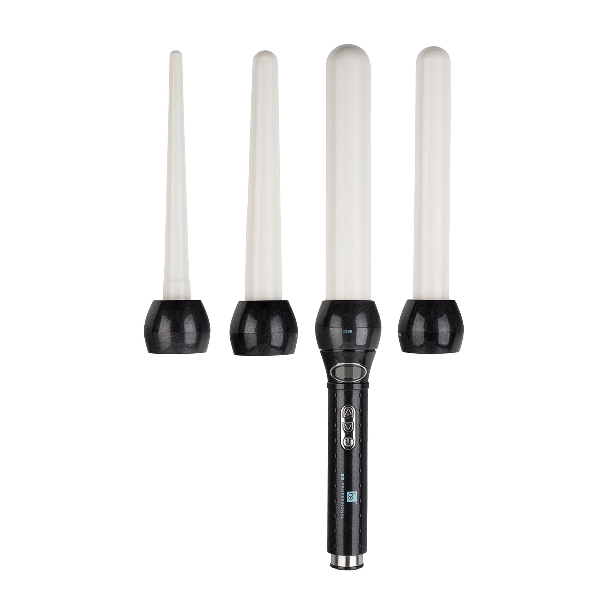 Be. Professional 4-in-1 Interchangeable Thermolon Digital Perfect Curl Iron Set